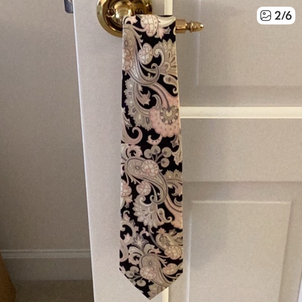 RICHEL SILK PAISLEY TIE - Picture 5 of 6